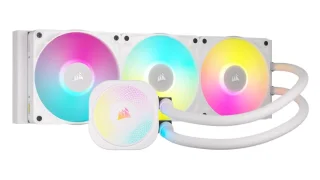 Corsair iCUE LINK TITAN 360 RX RGB - 300 - 2100 RPM, White color, AIO Watercooler, 360mm radiator