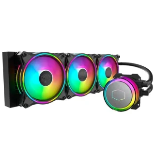 Cooler Master MasterLiquid ML360 Illusion - 650 - 1800 RPM, 6 - 30 dB, Black/Silver color, AIO Watercooler, 360mm radiator