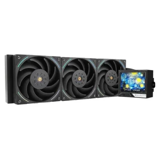 Thermalright Mjolnir Vision 360 ARGB - 2150 RPM, 27 dB, Black color, AIO Watercooler, 360mm radiator