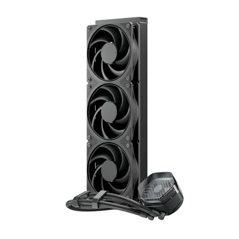 Cooler Master MasterLiquid 360 ATMOS Stealth - 1 - 2400 RPM, 30 dB, Black color, AIO Watercooler, 360mm radiator - Featured Image