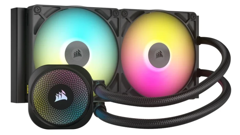 Corsair iCUE LINK TITAN 280 RX RGB - 300 - 1700 RPM, Black color, AIO Watercooler, 280mm radiator - Featured Image