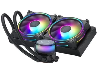 Cooler Master MasterLiquid ML240 Illusion - 650 - 1800 RPM, 6 - 30 dB, Black color, AIO Watercooler, 240mm radiator