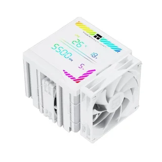 Thermalright Peerless Assassin 140 Digital - 1500 RPM, 25.6 dB, White color, Air cooler