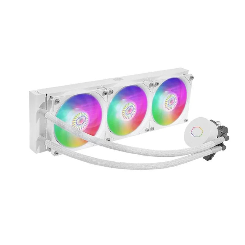 Cooler Master MasterLiquid ML360L ARGB V2 - 650 - 1800 RPM, 8 - 27 dB, White color, AIO Watercooler, 360mm radiator - Featured Image