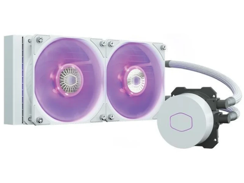 Cooler Master MasterLiquid ML240L V2 RGB - 650 - 1800 RPM, 8 - 27 dB, White/Black color, AIO Watercooler, 240mm radiator - Featured Image