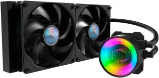 Cooler Master MasterLiquid ML280 Mirror - 650 - 1400 RPM, 10 - 27 dB, Black color, AIO Watercooler, 280mm radiator