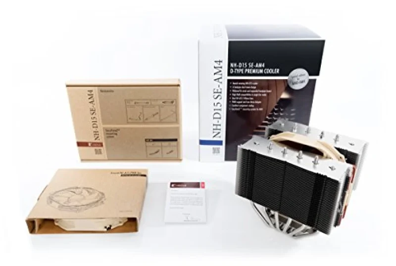 Noctua NH-D15 SE-AM4 - 1200 - 1500 RPM, 19.2 - 24.6 dB, Air cooler - Featured Image