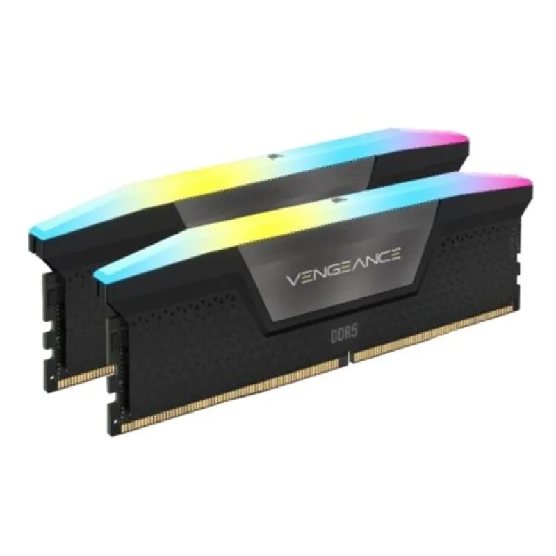 Corsair Vengeance RGB 32 GB - 2 x 16GB, DDR5 288-pin DIMM, 6000MT/s, CL36, Black color - Featured Image