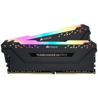 Corsair Vengeance RGB Pro 16 GB - 2 x 8GB, DDR4 288-pin DIMM, 3200MT/s, CL16, Black color