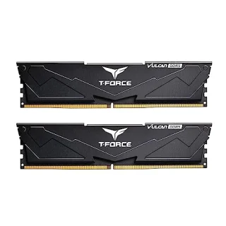 TEAMGROUP T-Force Vulcan 32 GB - 2 x 16GB, DDR5 288-pin DIMM, 6000MT/s, CL30, Black color