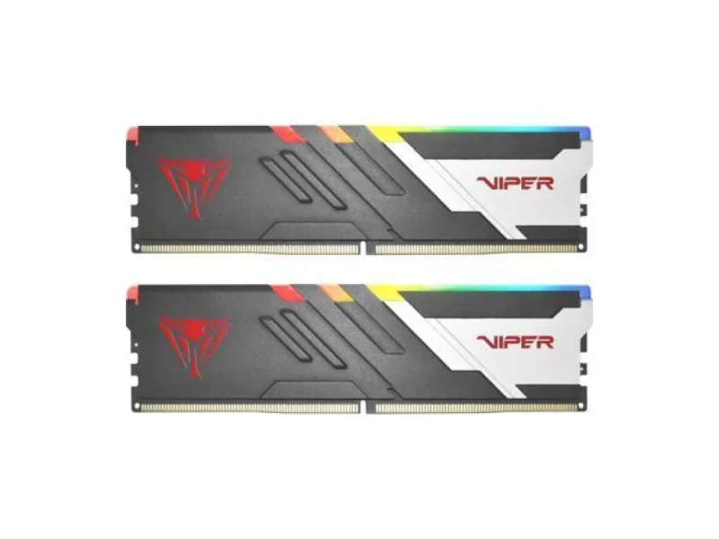 Patriot Viper Venom RGB 32 GB - 2 x 16GB, DDR5 288-pin DIMM, 6000MT/s, CL30, Black / Silver color - Featured Image
