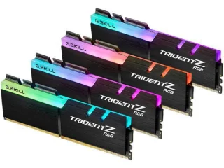 G.Skill Trident Z RGB 128 GB - 4 x 32GB, DDR4 288-pin DIMM, 3600MT/s, CL18, Black color