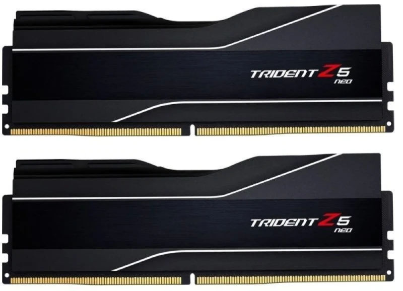 G.Skill Trident Z5 Neo 64 GB - 2 x 32GB, DDR5 288-pin DIMM, 6000MT/s, CL30, Black / Silver color - Featured Image