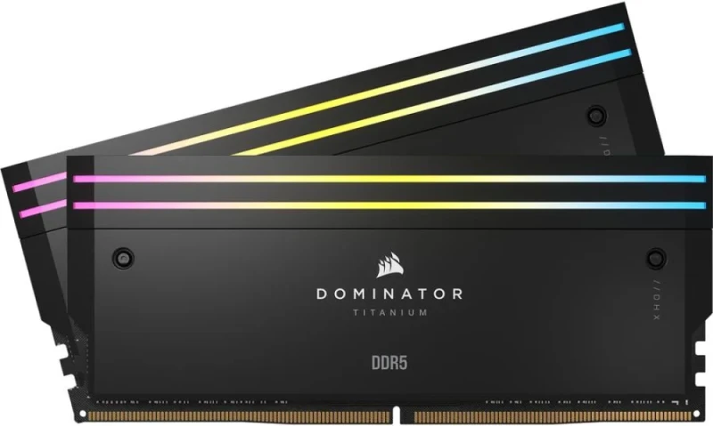 Corsair Dominator Titanium 96 GB - 2 x 48GB, DDR5 288-pin DIMM, 6600MT/s, CL32, Black color - Featured Image