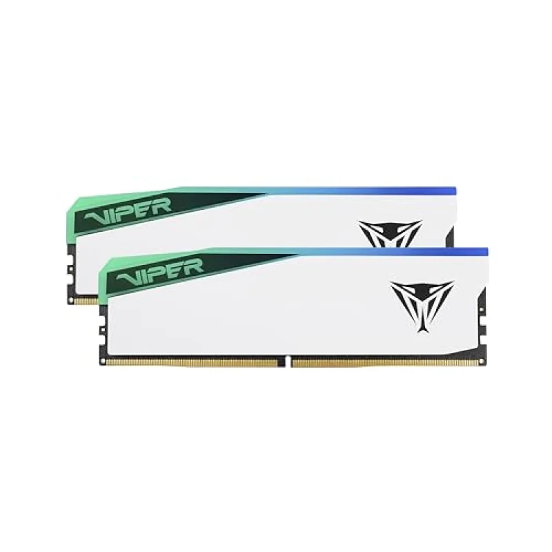 Patriot Viper Elite 5 RGB 32 GB - 2 x 16GB, DDR5 288-pin DIMM, 6000MT/s, CL30, White color - Featured Image