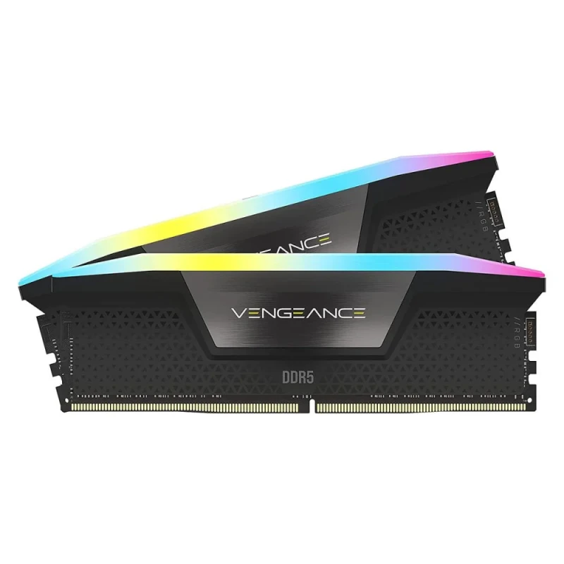 Corsair Vengeance RGB 32 GB - 2 x 16GB, DDR5 288-pin DIMM, 7200MT/s, CL34, Black color - Featured Image