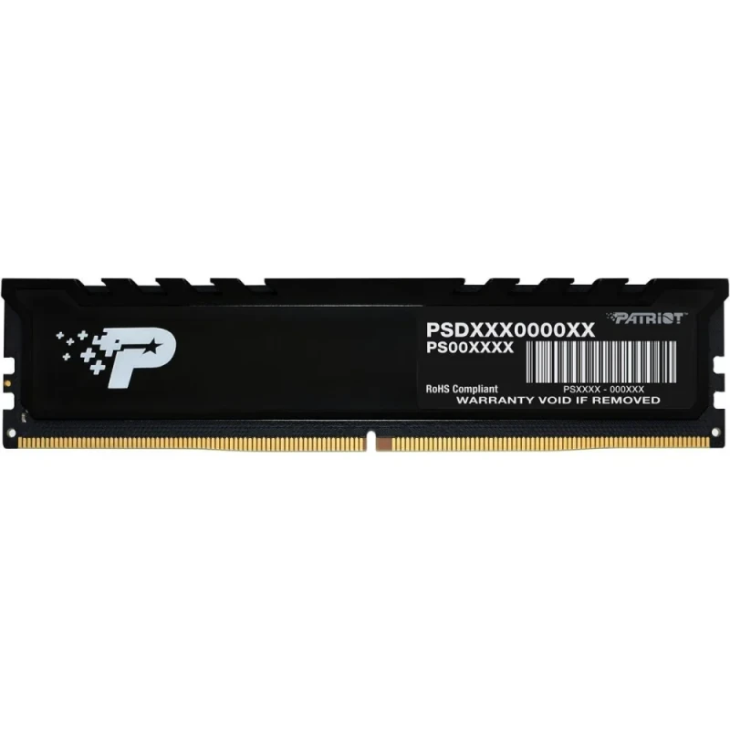 Patriot Signature Line 16 GB - 1 x 16GB, DDR5 288-pin DIMM, 4800MT/s, CL40, Black color - Featured Image