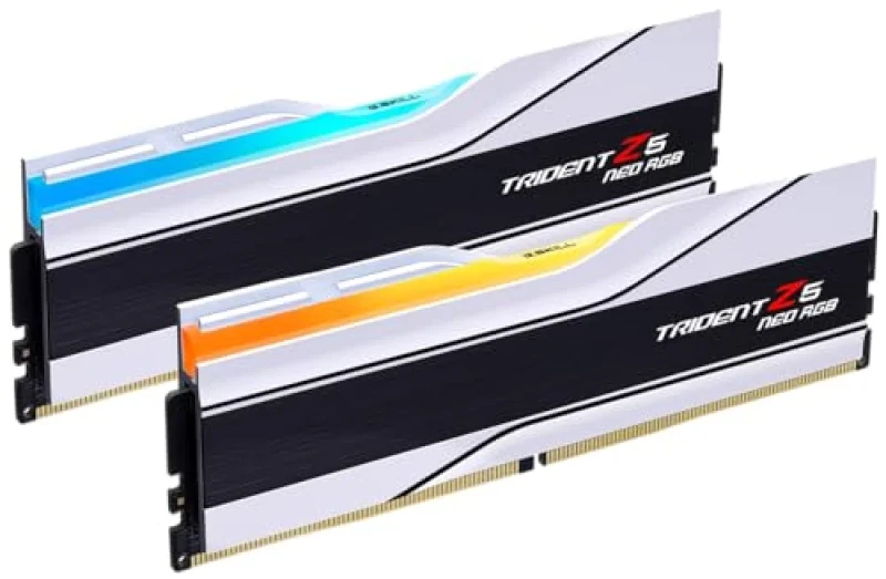 G.Skill Trident Z5 Neo RGB 32 GB - 2 x 16GB, DDR5 288-pin DIMM, 6400MT/s, CL30, White color - Featured Image