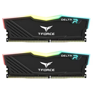 TEAMGROUP T-Force Delta RGB 16 GB - 2 x 8GB, DDR4 288-pin DIMM, 3200MT/s, CL16, Black color