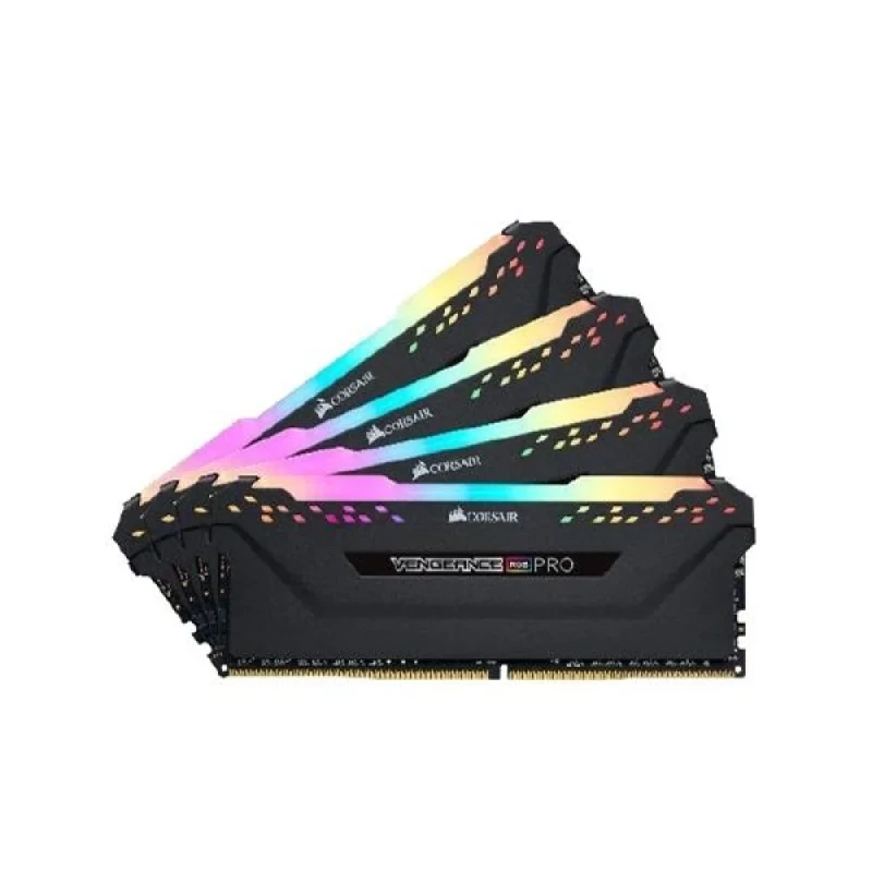 Corsair Vengeance RGB Pro 64 GB - 4 x 16GB, DDR4 288-pin DIMM, 3200MT/s, CL16, Black color - Featured Image