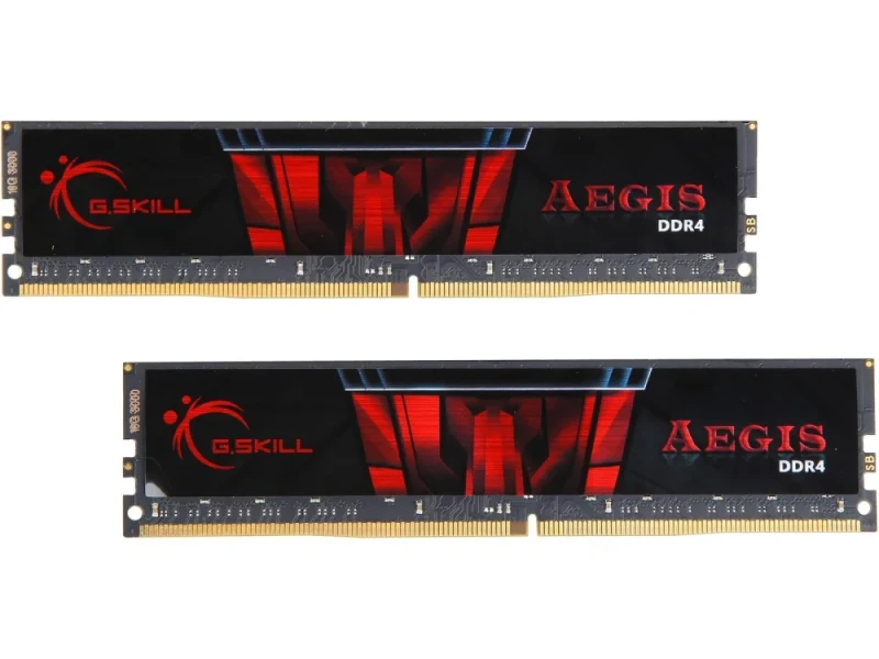 G.Skill Aegis 32 GB - 2 x 16GB, DDR4 288-pin DIMM, 3000MT/s, CL16, Red / Black color - Featured Image