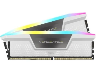 Corsair Vengeance RGB 32 GB - 2 x 16GB, DDR5 288-pin DIMM, 6400MT/s, CL36, White / Black color