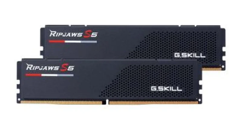 G.Skill Ripjaws S5 64 GB - 2 x 32GB, DDR5 288-pin DIMM, 6000MT/s, CL30, Black color - Featured Image