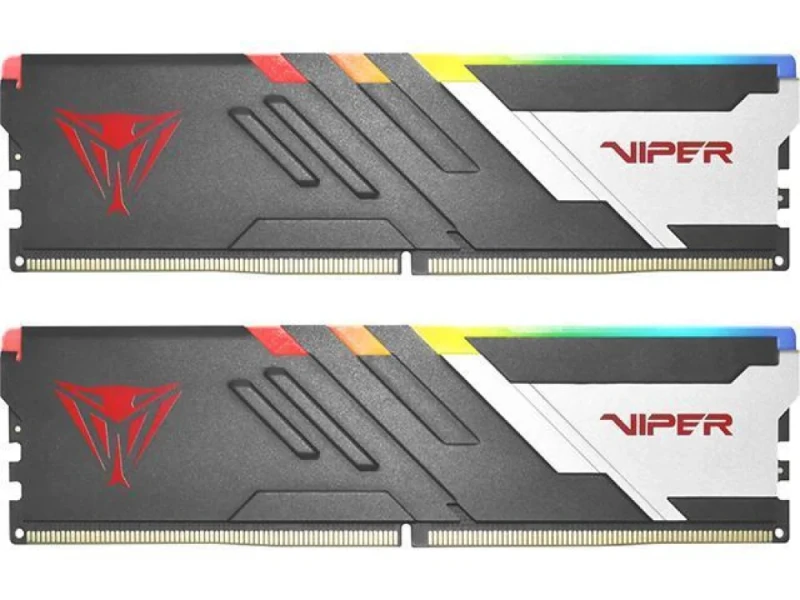 Patriot Viper Venom RGB 32 GB - 2 x 16GB, DDR5 288-pin DIMM, 5600MT/s, CL36, Black / White color - Featured Image