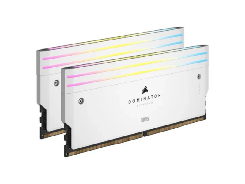 Corsair Dominator Titanium 48 GB - 2 x 24GB, DDR5 288-pin DIMM, 7200MT/s, CL36, White color - Featured Image