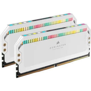 Corsair Dominator Platinum RGB 32 GB - 2 x 16GB, DDR5 288-pin DIMM, 6200MT/s, CL36, White color