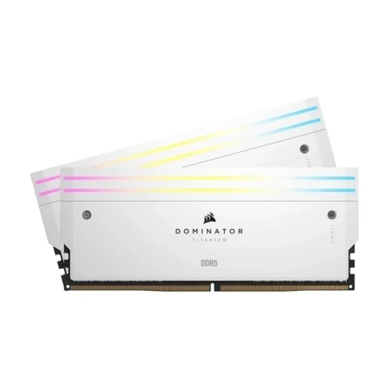 Corsair Dominator Titanium 96 GB - 2 x 48GB, DDR5 288-pin DIMM, 6000MT/s, CL30, White color - Featured Image