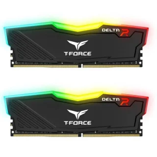TEAMGROUP T-Force Delta RGB 32 GB - 2 x 16GB, DDR4 288-pin DIMM, 3200MT/s, CL16, Black color