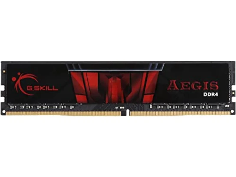 G.Skill Aegis 8 GB - 1 x 8GB, DDR4 288-pin DIMM, 3000MT/s, CL16, Black / Red color - Featured Image
