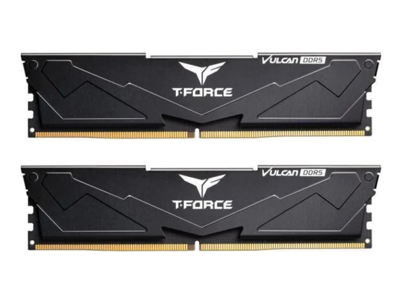 TEAMGROUP T-Force Vulcan 32 GB - 2 x 16GB, DDR5 288-pin DIMM, 5200MT/s, CL40, Black color - Featured Image