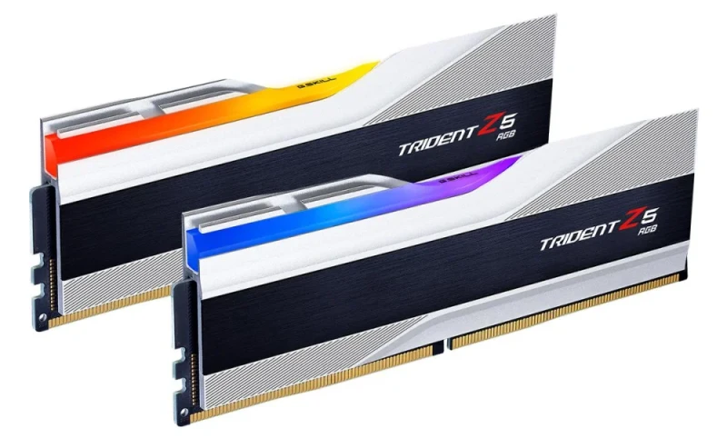 G.Skill Trident Z5 RGB 32 GB - 2 x 16GB, DDR5 288-pin DIMM, 6000MT/s, CL36, Silver / Black color - Featured Image