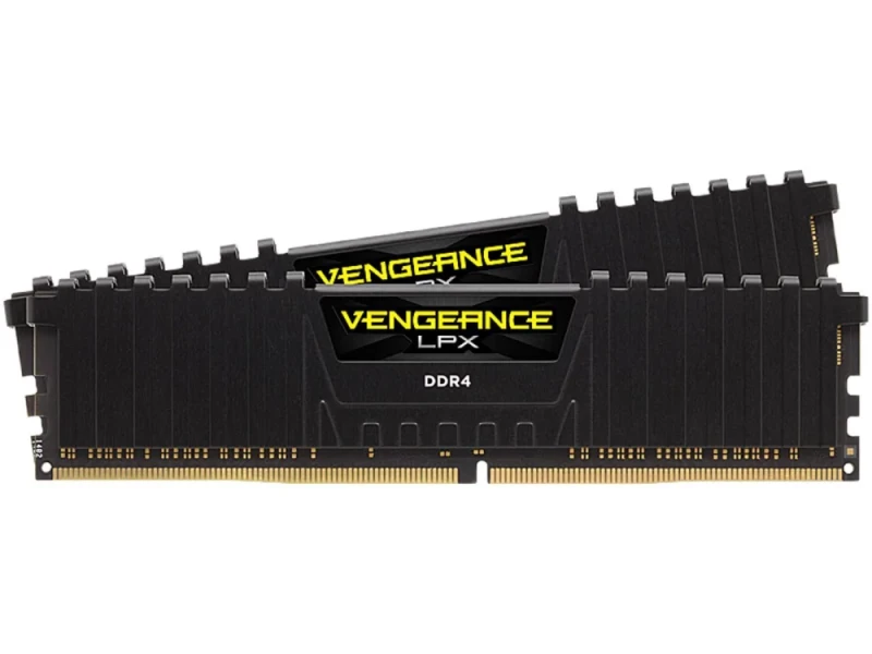 Corsair Vengeance LPX 16 GB - 2 x 8GB, DDR4 288-pin DIMM, 3600MT/s, CL18, Black / Yellow color - Featured Image