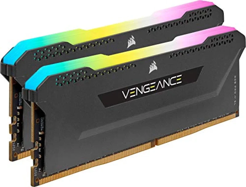 Corsair Vengeance RGB Pro SL 32 GB - 2 x 16GB, DDR4 288-pin DIMM, 3200MT/s, CL16, Black color - Featured Image