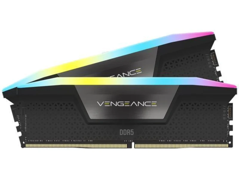 Corsair Vengeance RGB 32 GB - 2 x 16GB, DDR5 288-pin DIMM, 5200MT/s, CL40, Black color - Featured Image
