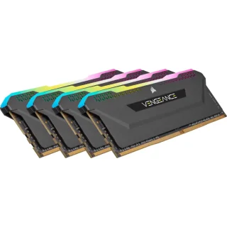 Corsair Vengeance RGB Pro SL 64 GB - 4 x 16GB, DDR4 288-pin DIMM, 3200MT/s, CL16, Black color