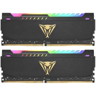 Patriot Viper Steel RGB 16 GB - 2 x 8GB, DDR4 288-pin DIMM, 3600MT/s, CL20, Black color