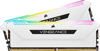 Corsair Vengeance RGB Pro SL 16 GB - 2 x 8GB, DDR4 288-pin DIMM, 3600MT/s, CL18, White / Black color