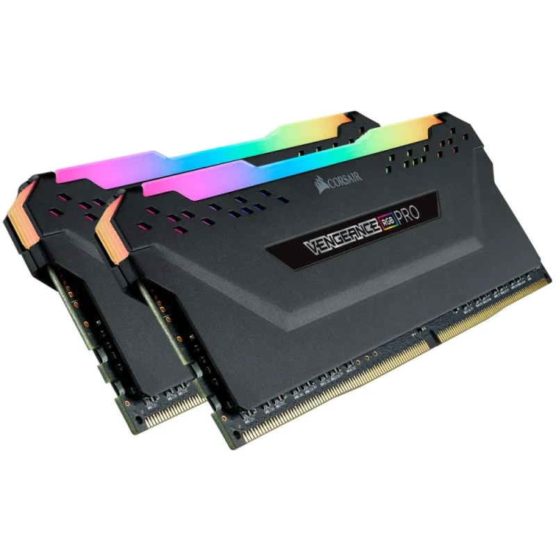 Corsair Vengeance RGB Pro 16 GB - 2 x 8GB, DDR4 288-pin DIMM, 3600MT/s, CL18, Black color - Featured Image
