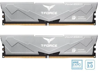 TEAMGROUP T-Force Vulcan Eco 32 GB - 2 x 16GB, DDR5 288-pin DIMM, 6000MT/s, CL30, Silver color