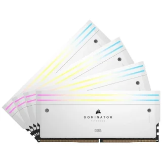 Corsair Dominator Titanium 64 GB - 4 x 16GB, DDR5 288-pin DIMM, 6000MT/s, CL36, White color
