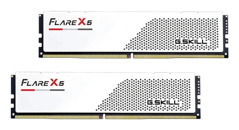 G.Skill Flare X5 96 GB - 2 x 48GB, DDR5 288-pin DIMM, 6000MT/s, CL30, White color - Featured Image
