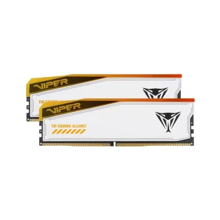 Patriot Viper Elite 5 RGB TUF GAMING ALLIANCE 32 GB - 2 x 16GB, DDR5 288-pin DIMM, 6000MT/s, CL36, White color