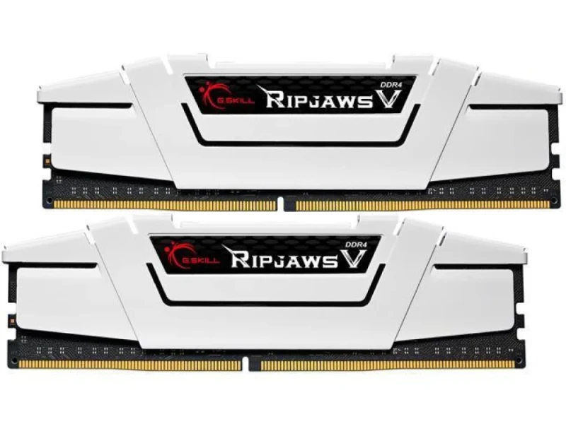 G.Skill Ripjaws V 32 GB - 2 x 16GB, DDR4 288-pin DIMM, 3600MT/s, CL18, White / Black color - Featured Image