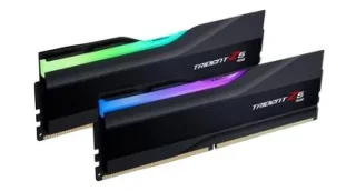 G.Skill Trident Z5 RGB 64 GB - 2 x 32GB, DDR5 288-pin DIMM, 6000MT/s, CL32, Black color