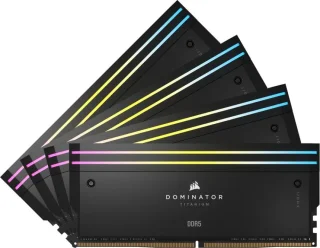 Corsair Dominator Titanium 64 GB - 4 x 16GB, DDR5 288-pin DIMM, 6000MT/s, CL36, Black color