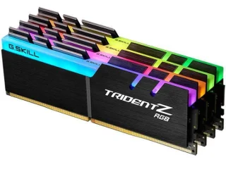 G.Skill Trident Z RGB 32 GB - 4 x 8GB, DDR4 288-pin DIMM, 4000MT/s, CL18, Black color